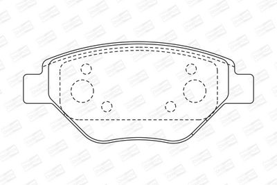 BREMSBELAGSATZ SCHEIBENBREMSE CHAMPION 573123CH 1