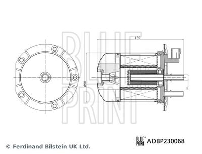 Filtr paliwa BLUE PRINT ADBP230068
