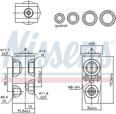 SUPAPA EXPANSIUNE CLIMA NISSENS 999493 5