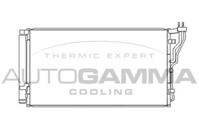 Конденсатор, кондиционер AUTOGAMMA 107361 для KIA OPTIMA