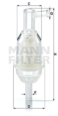 Топливный фильтр MANN-FILTER WK 31/5 (10) для MERCEDES-BENZ MB