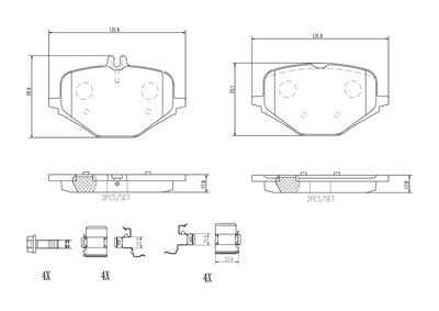 Brake Pad Set, disc brake P 50 167