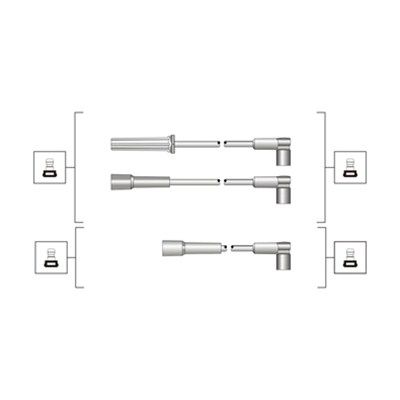 Комплект проводов зажигания MAGNETI MARELLI 941319170075 для DAEWOO ESPERO