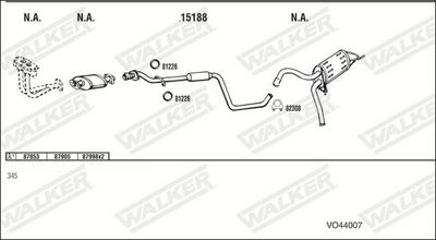 Изпускателна система WALKER VO44007