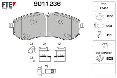 SET PLACUTE FRANA FRANA DISC FTE 9011236