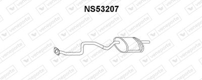 Глушитель выхлопных газов конечный VENEPORTE NS53207 для NISSAN BLUEBIRD