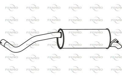 FENNO P57028 Глушитель выхлопных газов  для SEAT IBIZA IV ST (6J8, 6P8) 1.2 TSI