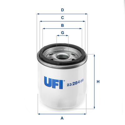 Масляный фильтр UFI 23.284.00 для FERRARI 5__