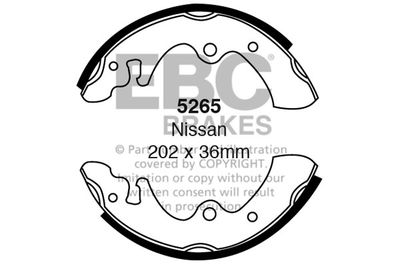 Комплект тормозных колодок EBC Brakes 5265 для NISSAN CHERRY