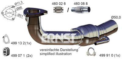 ABGASROHR ERNST 043441