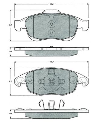 SET PLACUTE FRANA FRANA DISC MTR MT641 0