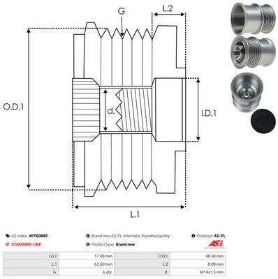 SISTEM ROATA LIBERA GENERATOR AS-PL AFP6088S 3