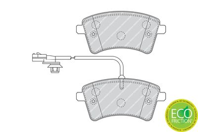 Brake Pad Set, disc brake FDB4340