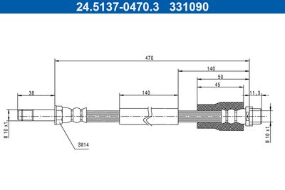 Brake Hose 24.5137-0470.3