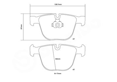 SET PLACUTE FRANA DE PERFORMANTA BREMBO 07B31502 2