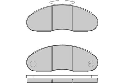 Комплект тормозных колодок, дисковый тормоз E.T.F. 12-5261 для RENAULT TRUCKS B