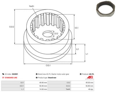 Vorschau Reparatursatz, Starter Ansicht 2