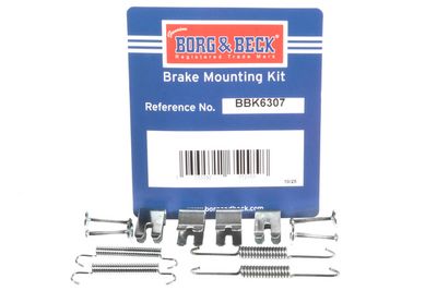 комплект принадлежности, челюсти за ръчна спирачка BORG & BECK BBK6307
