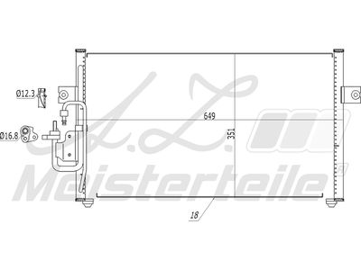 кондензатор, климатизация A.Z. Meisterteile AZMT-45-030-1328