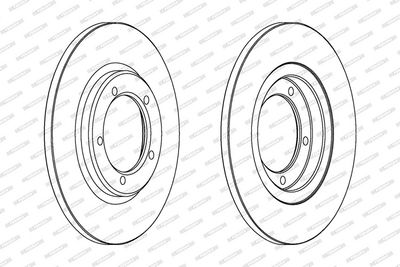 BREMSSCHEIBE FERODO DDF419 1