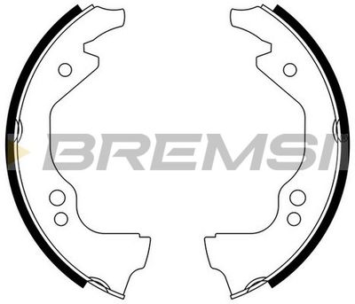 Комплект тормозных колодок BREMSI GF0143 для FIAT 600