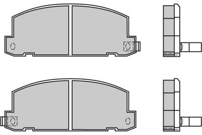 Комплект тормозных колодок, дисковый тормоз E.T.F. 12-0400 для ISUZU GEMINI