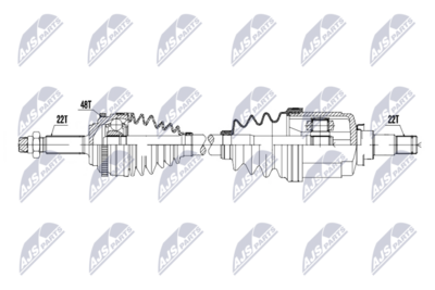полуоска NTY NPW-DW-086