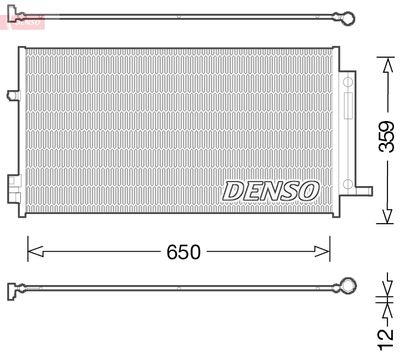 DENSO DCN06016 Радиатор кондиционера  для JEEP RENEGADE (Джип Ренегаде)