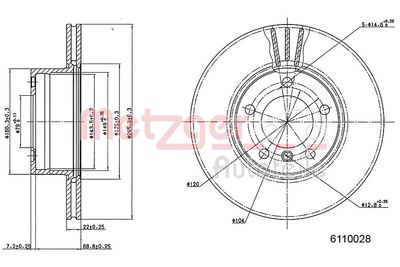 Brake Disc 6110028