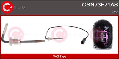 Čidlo, teplota výfukových plynů CASCO CSN73F71AS