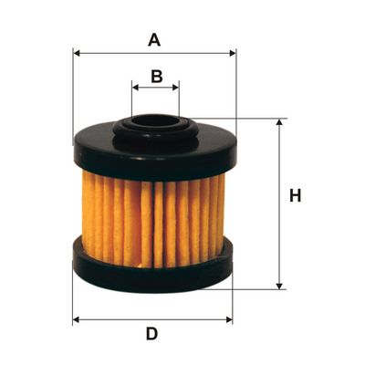 Wkład Filtra do samochodowych instalacji gazowych "ROMANO", plastikowy z oringiem, wym (sred x wys): 20,5mm x 20,5mm