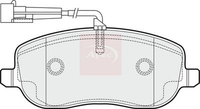 APEC Brake Pad Set, disc brake PAD1500