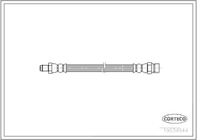CORTECO 19034944 Тормозной шланг для MITSUBISHI SPACE WAGON (N9_W, N8_W)