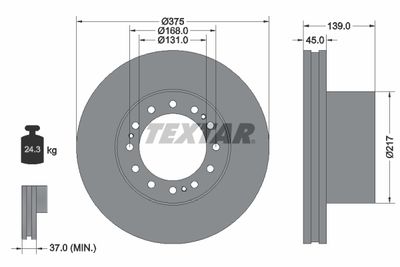 Disque de frein TEXTAR