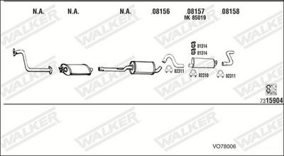 Изпускателна система WALKER VO78006
