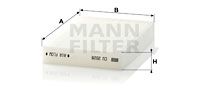 MANN-FILTER CU 2028 Фильтр салона  для SUZUKI SPLASH (Сузуки Сплаш)