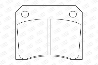 BREMSBELAGSATZ SCHEIBENBREMSE CHAMPION 571532CH 1