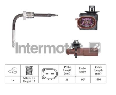 Sensor, exhaust gas temperature Intermotor 27444