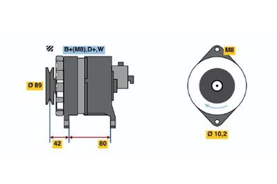 Генератор BOSCH 9 120 144 609 для NISSAN TRADE