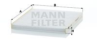 Фильтр, воздух во внутренном пространстве MANN-FILTER CU 2336 для HYUNDAI VELOSTER