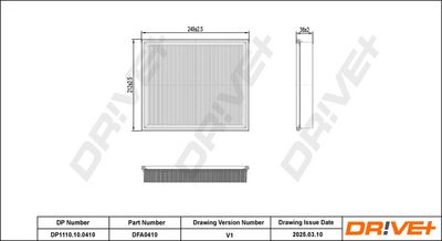 LUFTFILTER DR!VE+ DP1110100410