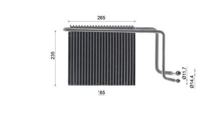 VERDAMPFER KLIMAANLAGE MAHLE AE65000S 9