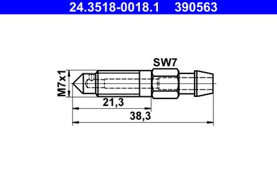 Ventilationsskruv /-ventil ATE 24.3518-0018.1