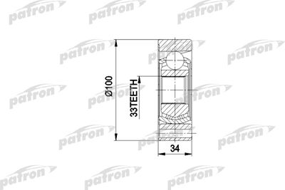 PATRON PCV3010 ШРУС  для AUDI COUPE (Ауди Коупе)