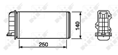 SCHIMBATOR CALDURA INCALZIRE HABITACLU NRF 53219 4