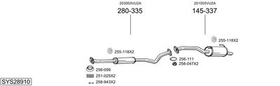 Изпускателна система BOSAL SYS28910