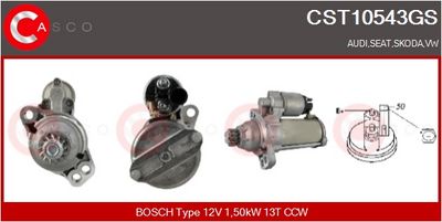 STARTER CASCO CST10543GS