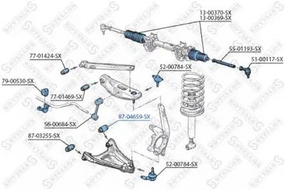 тампон, носач STELLOX 87-04659-SX