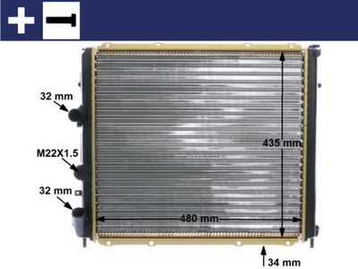 Chłodnica, układ chłodzenia silnika MAHLE CR 1502 000S