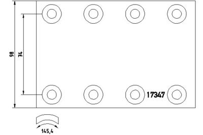 Brake Lining Kit, drum brake 1734703